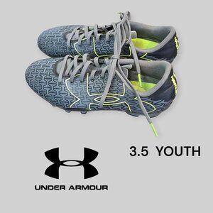 Under Armour Clutchfit Force 2.0 Soccer Cleats Lace Up Sports Shoes Youth 3.5